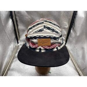 Dravus 5-Panel Hat Mens OSFM Multicolor Aztec Print Leather Strapback Skate Cap
